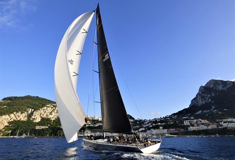 Caol Ila R en route to Tre Golfi double honours - Rolex Capri Sailing Week photo copyright Roberto Della Noce taken at Yacht Club Capri and featuring the Maxi 72 Class class