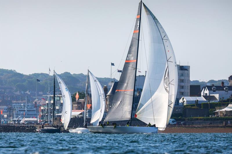 Notorious Mini Maxi during the Round the Island photo copyright Paul Wyeth / www.pwpictures.com taken at Island Sailing Club, Cowes and featuring the Maxi 72 Class class