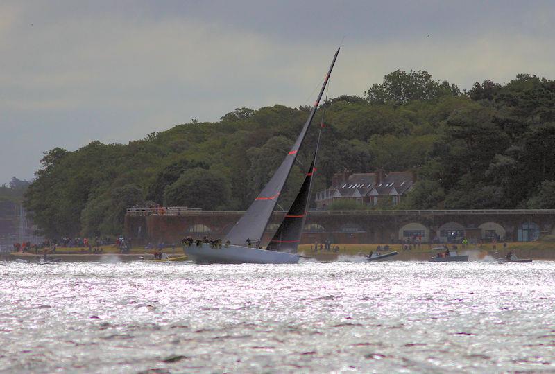 The 2023 Round the Island Race fleet pass through the Hurst narrows - photo © Sam Jardine