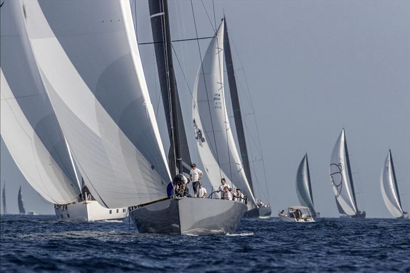 Peter Dubens at the helm of his 72 footer North Star - Les Voiles de Saint-Tropez 2023, Day 1 photo copyright Gilles Martin-Raget taken at Société Nautique de Saint-Tropez and featuring the Maxi 72 Class class