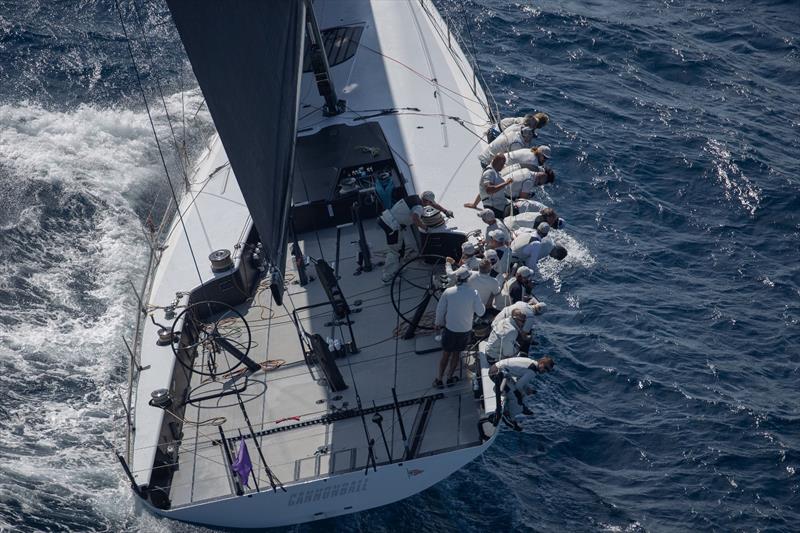 Peter Harrison's 72ft Cannonball leads Maxi A after three races - Les Voiles de Saint-Tropez 2023 Day 3 - photo © Gilles Martin-Raget