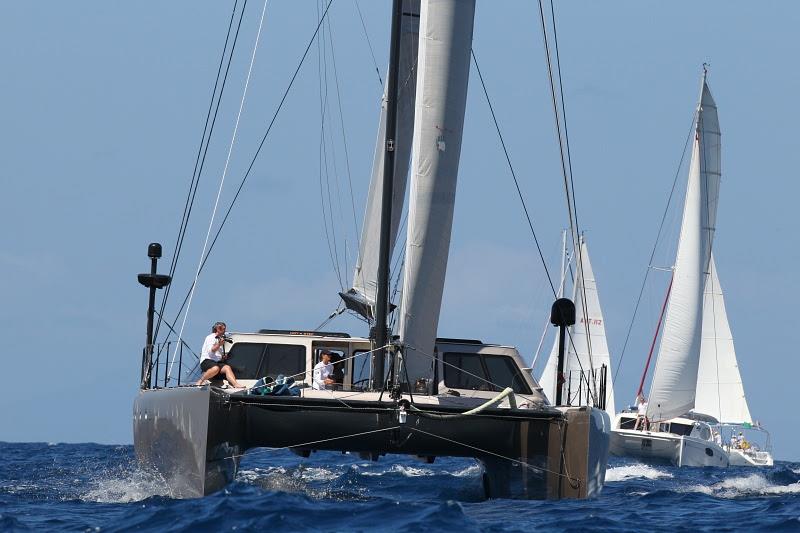 Zenyatta, Gunboat racing in the Multihull class on day 2 of Antigua Sailing Week - photo © Tim Wright / www.photoaction.com