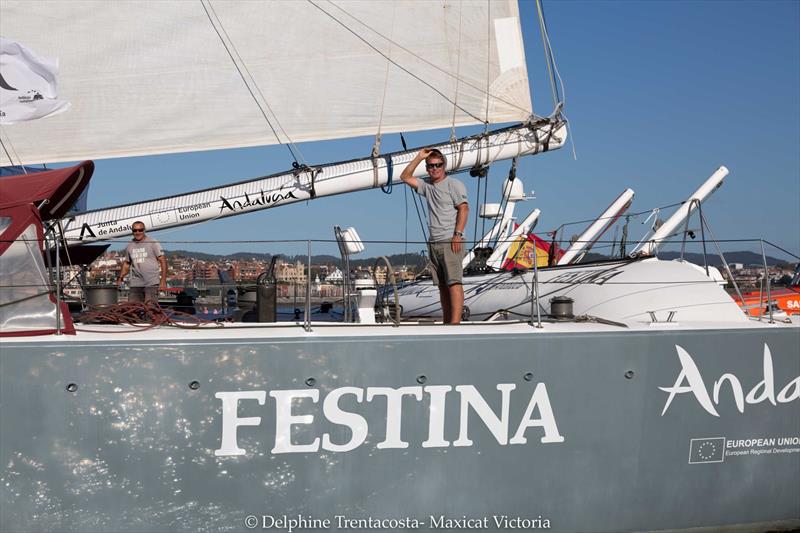 Vuelta a España Sailing Record photo copyright Delphine Trentacosta taken at  and featuring the Maxi Cat class