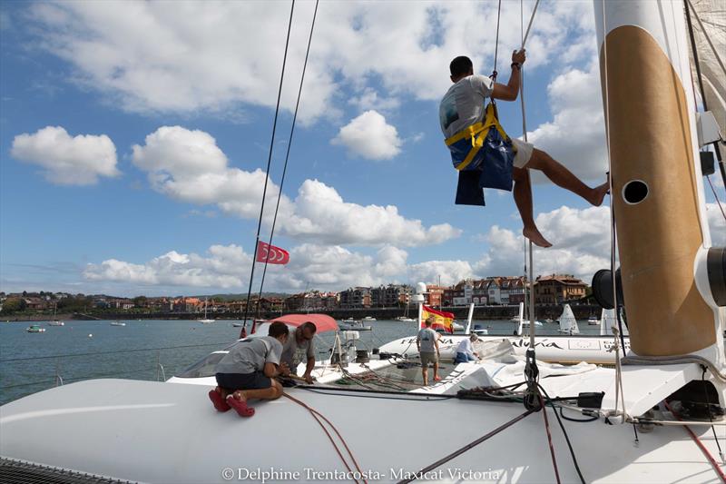 Vuelta a España Sailing Record photo copyright Delphine Trentacosta taken at  and featuring the Maxi Cat class