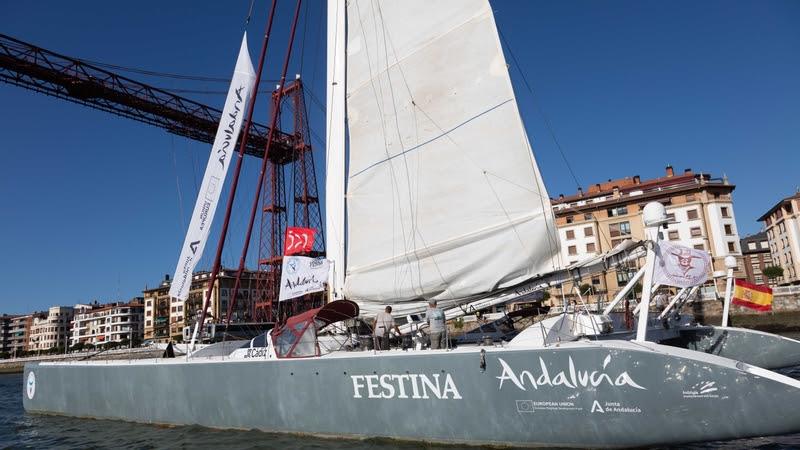 Vuelta a España Sailing Record photo copyright Delphine Trentacosta taken at  and featuring the Maxi Cat class