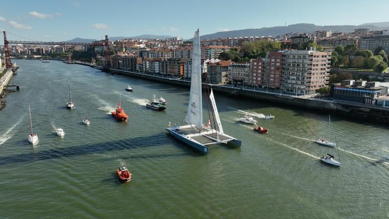 Vuelta a España Sailing Record photo copyright Delphine Trentacosta taken at  and featuring the Maxi Cat class