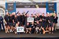 The Rose crew celebrate at yesterday's prize-giving &copy; Nico Martinez