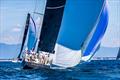 Carlo Puri Negri's 80ft Atalanta II chases Nice to the turning mark off Marina di Pisa &copy; Fabio Taccola