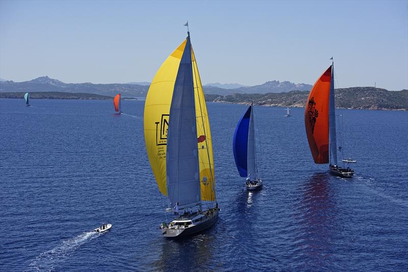 Dubois Cup day 1 photo copyright Kurt Arrigo / Breed Media taken at Yacht Club Costa Smeralda and featuring the Maxi class