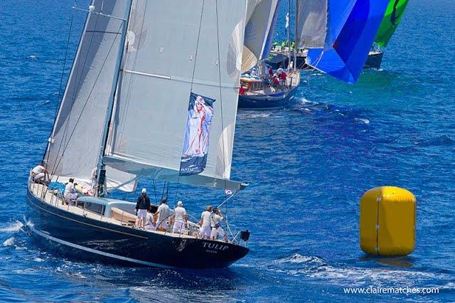 The 26m carbon rigged racer Tulip, only one of the SYC entrants MHS has worked on photo copyright Claire Matches / www.clairematches.com taken at Real Club Náutico de Palma and featuring the Maxi class