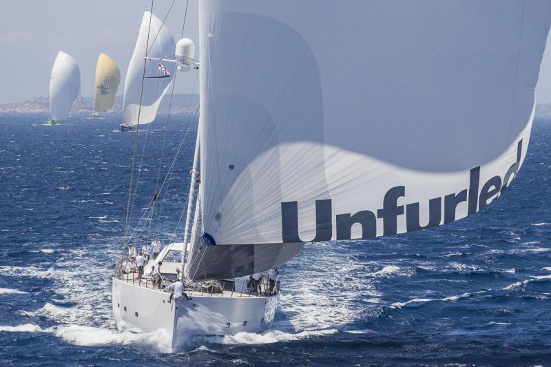 Unfurled on day 2 of the Loro Piana Superyacht Regatta 2016 - photo © Carlo Borlenghi