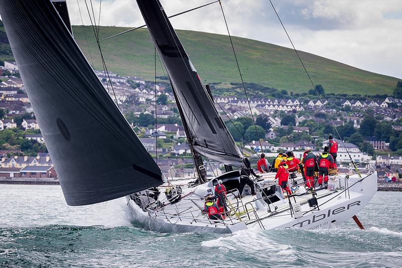 Rambler 88 declared overall handicap winner in Volvo Round Ireland Race photo copyright David Branigan / www.oceansport.ie taken at Wicklow Sailing Club and featuring the Maxi class