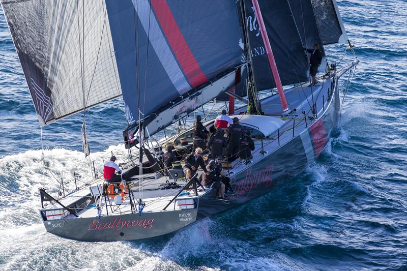 Scallywag - first super maxi to enter the Rolex Sydney Hobart Yacht Race photo copyright Andrea Francolini taken at Cruising Yacht Club of Australia and featuring the Maxi class