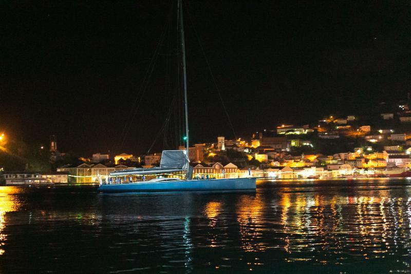 British Maxi, Leopard 3 makes her way to Port Louis Marina after completing the 2016 RORC Transatlantic Race - photo © RORC / Arthur Daniel