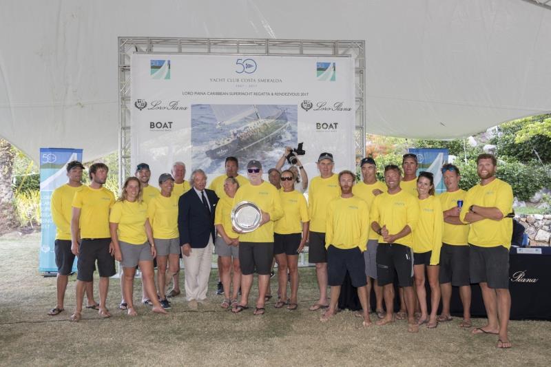 Freya Class C Winners at the Loro Piana Caribbean Superyacht Regatta & Rendezvous 2017 photo copyright Borlenghi / YCCS / BIM taken at Yacht Club Costa Smeralda and featuring the Maxi class