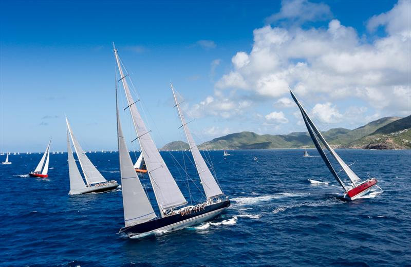 Sir Peter Harrison's Farr 115, Sojana on the final day at Antigua Sailing Week photo copyright Paul Wyeth / www.pwpictures.com taken at Antigua Yacht Club and featuring the Maxi class