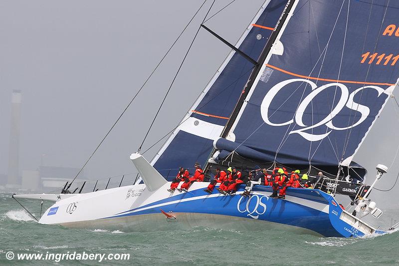CQS on a very windy day 6 at Lendy Cowes Week 2017 photo copyright Ingrid Abery / www.ingridabery.com taken at Cowes Combined Clubs and featuring the Maxi class
