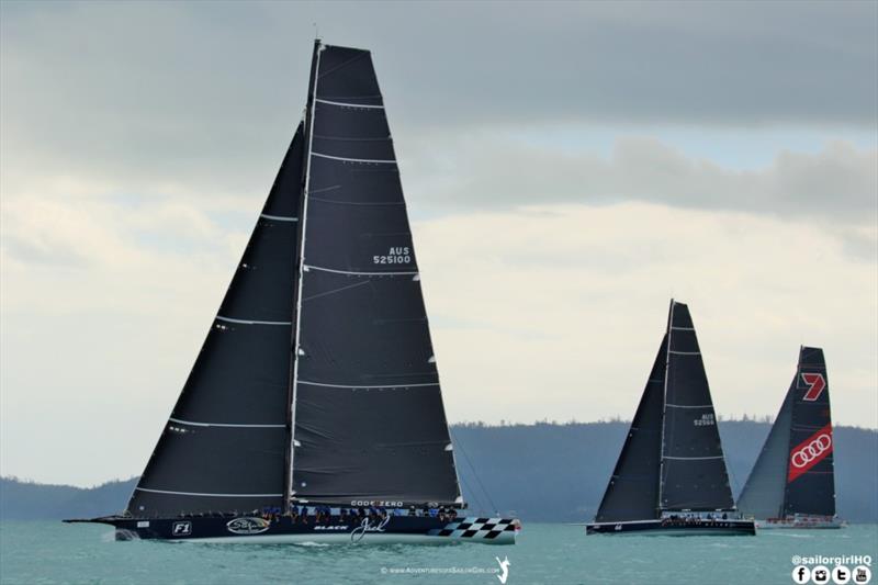 Audi Hamilton Island Race Week 2017 day 2 photo copyright Nic Douglass / www.AdventuresofaSailorGirl.com taken at Hamilton Island Yacht Club and featuring the Maxi class