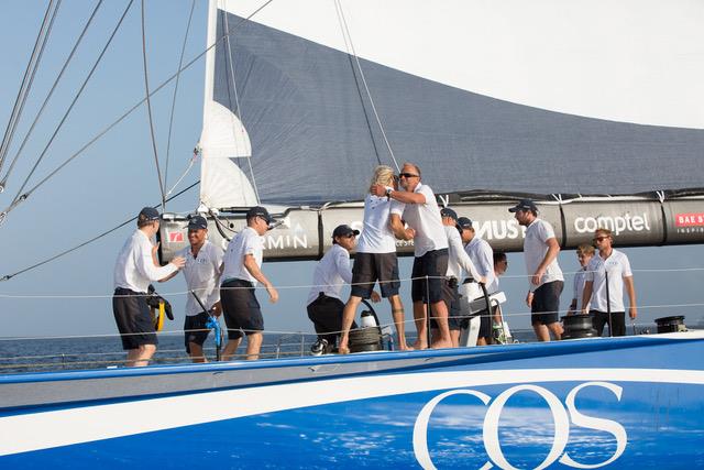 Ludde Ingvall's Maxi CQS takes line honour in the RORC Transatlantic Race photo copyright RORC taken at  and featuring the Maxi class