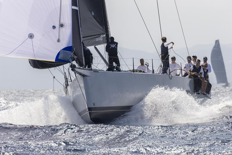 Roberto Lacorte's Mills Vismara 62 SuperNikka won Mini Maxi Racer 2 today on day 1 of the Maxi Yacht Rolex Cup photo copyright Studio Borlenghi / International Maxi Association taken at Yacht Club Costa Smeralda and featuring the Maxi class