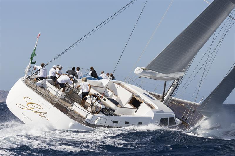 Armando Grandi's Wally 100 Gibian won the Maxi Racer-Cruiser class race on Maxi Yacht Rolex Cup day 5 photo copyright Studio Borlenghi / International Maxi Association taken at Yacht Club Costa Smeralda and featuring the Maxi class