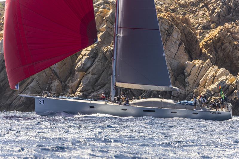 Riccardo de Michele's H20 scored her second bullet of the series on Maxi Yacht Rolex Cup day 5 photo copyright Studio Borlenghi / International Maxi Association taken at Yacht Club Costa Smeralda and featuring the Maxi class
