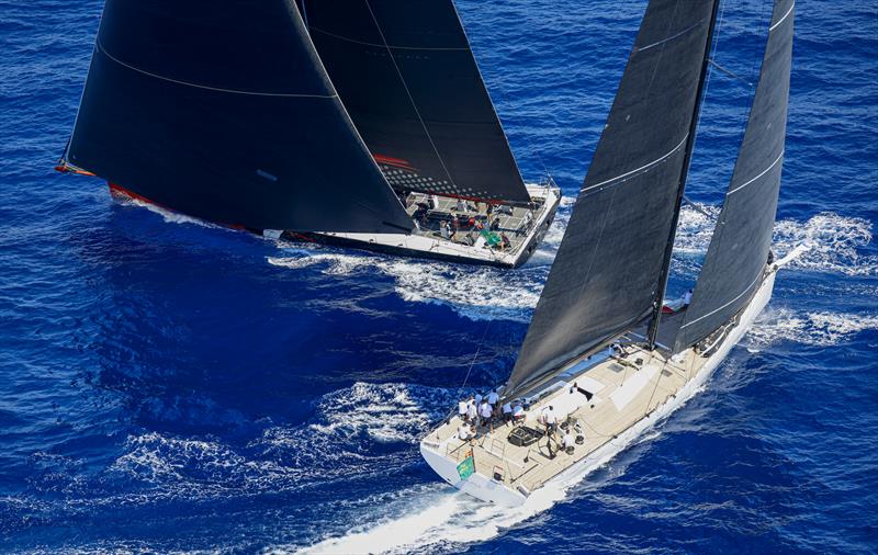 Close Maxi racing requires nerves of steel and the utmost skill at the Maxi Yacht Rolex Cup 2021 photo copyright Carlo Borlenghi / Rolex taken at Yacht Club Costa Smeralda and featuring the Maxi class