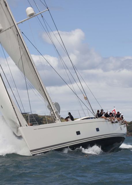 Zefiro on day one of the New Zealand Millennium Cup 2013 photo copyright Isla McKechni taken at  and featuring the Maxi class