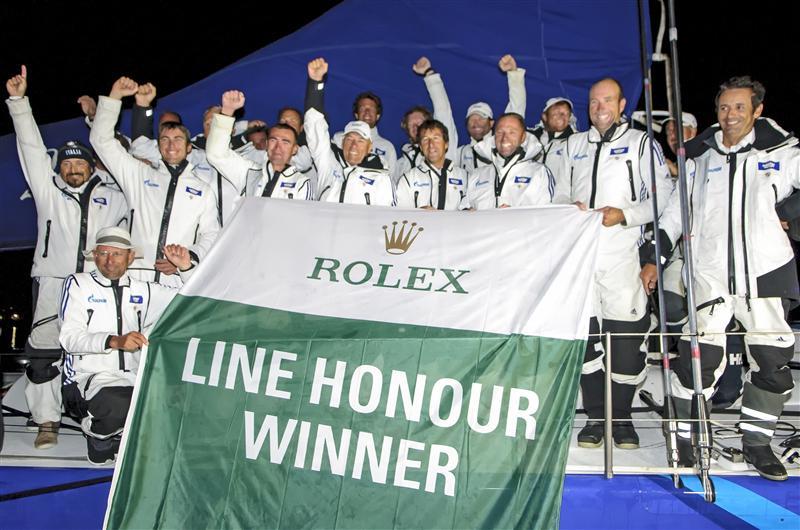 Esimit Europa 2 (SLO), monohull line honours winner of the 2013 Rolex Fastnet Race - photo © Kurt Arrigo / Rolex
