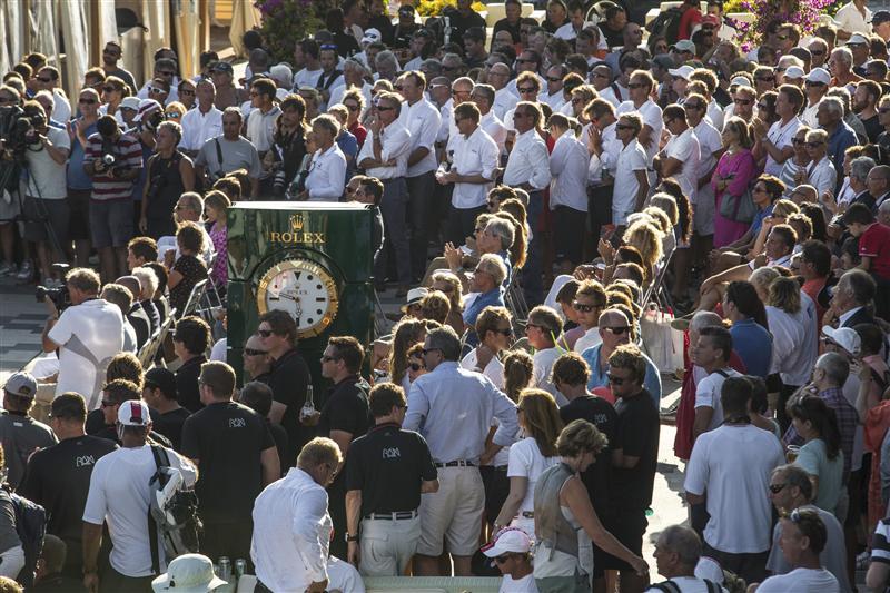 Maxi Yacht Rolex Cup final prize giving on Piazza Azzurra at the Yacht Club Costa Smeralda - photo © Carlo Borlenghi / Rolex