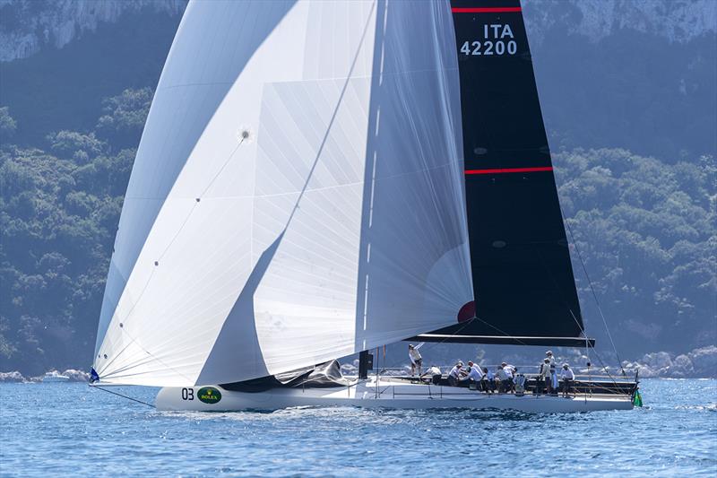 A disappointing final race but ultimately victory overall for Dario Ferrari's Pepe Cannonball - Rolex Capri Sailing Week photo copyright Gianfranco Forza taken at Yacht Club Capri and featuring the Maxi class
