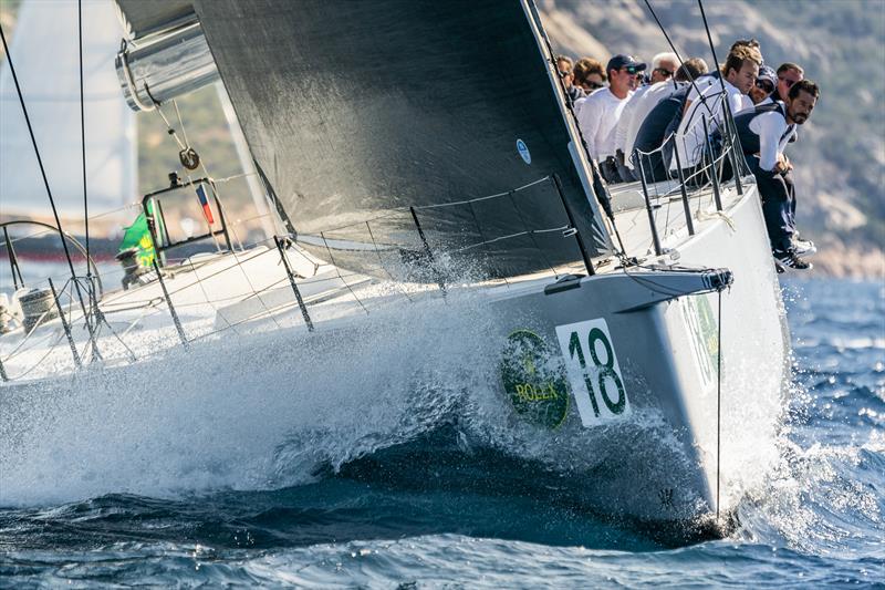 Roberto Lacorte's Vismara 62 SuperNikka won both windward-leeward races on day 4 of the Maxi Yacht Rolex Cup photo copyright Rolex / Studio Borlenghi taken at Yacht Club Costa Smeralda and featuring the Maxi class