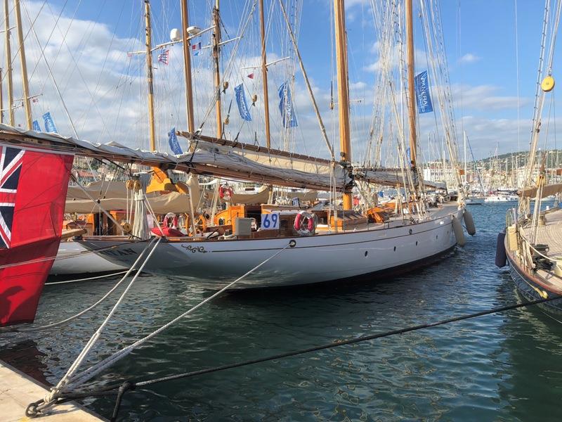 Puritan at her berth, where the Classic Schooner Association was formed last week photo copyright International Maxi Association taken at  and featuring the Maxi class