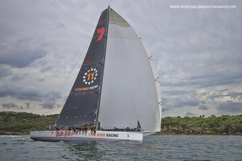 All girl team onboard Wild Oats X - 11th Hour Racing  - photo © Beth Morley / www.sportsailingphotography.com