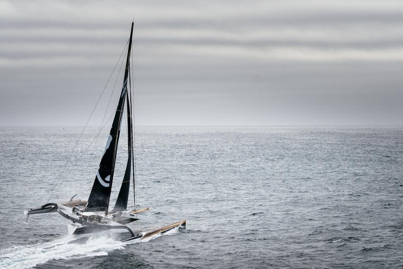 Spindrift racing (Maxi Spindrift 2) skippered by Yann Guichard from France, training for the Jules Verne Trophy 2017 attempt. - photo © Chris Schmid / Spindrift racing
