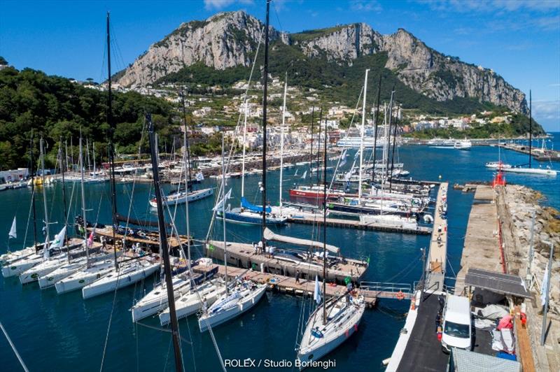 Marine Grande and the magnificent island of Capri photo copyright Carlo Borlengi / Studio Borlenghi taken at Yacht Club Capri and featuring the Maxi class