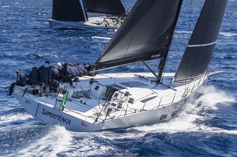 SuperNikka - Roberto Lacorte's Mills Vismara 62 comfortably won today's race and leading the Maxi Racer division - Rolex Capri Sailing Week photo copyright Rolex / Studio Borlenghi taken at Yacht Club Capri and featuring the Maxi class