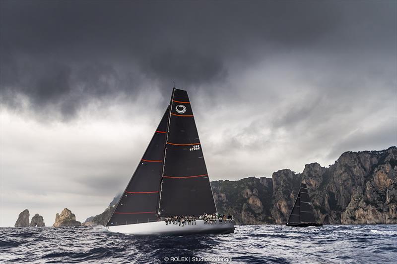 Alex Schaerer's modified Caol Ila R was today's surprise winner - Rolex Capri Sailing Week photo copyright Rolex / Studio Borlenghi taken at Yacht Club Capri and featuring the Maxi class