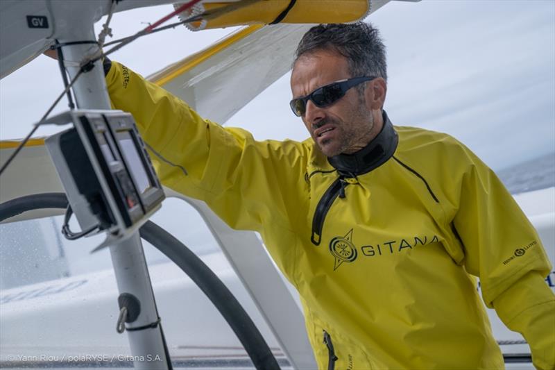 Franck Cammas - Rolex Fastnet Race photo copyright Yann Riou / polaRYSE / Gitana S.A. taken at Royal Yacht Squadron and featuring the Maxi class