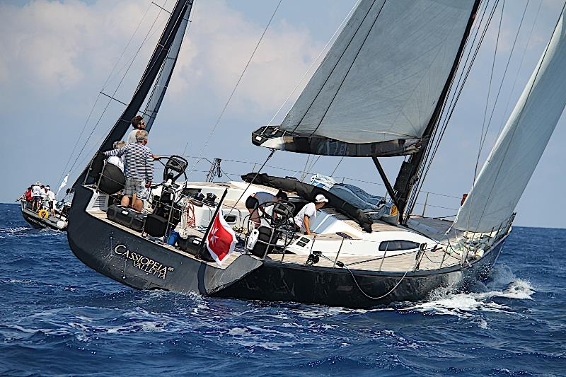 The Marten 68 Cassiopeia is being campaigned by Hungarian Kristof Nobilis and his family photo copyright James Boyd / Sailing Intelligence taken at Yacht Club Costa Smeralda and featuring the Maxi class