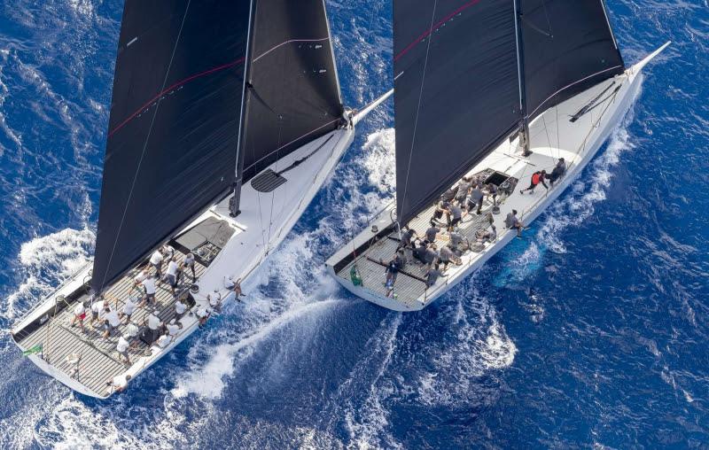 Cannonball and Vesper (Mini Maxi R1), Maxi Yacht Rolex Cup 2019 photo copyright Rolex / Borlenghi taken at Yacht Club Costa Smeralda and featuring the Maxi class