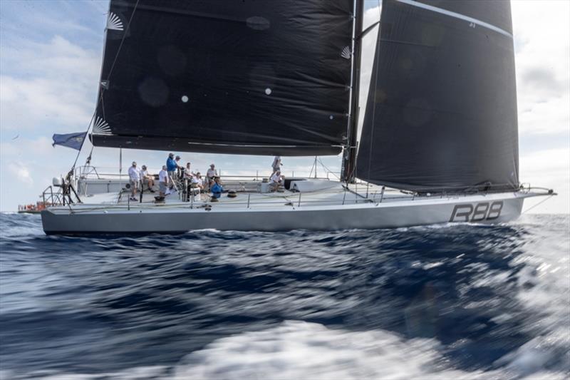 George David's Rambler 88 is the fastest maxi competing at 2019 Les Voiles de Saint-Tropez, Day 2 photo copyright Gilles Martin-Raget taken at Société Nautique de Saint-Tropez and featuring the Maxi class