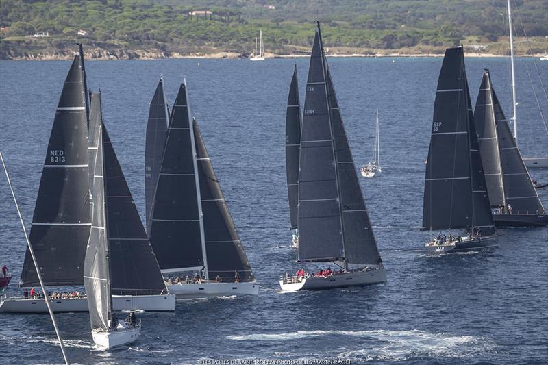 One of the most hotly contested maxi classes was IRC A.3 - Les Voiles de Saint-Tropez 2019 photo copyright Gilles Martin-Raget taken at Société Nautique de Saint-Tropez and featuring the Maxi class