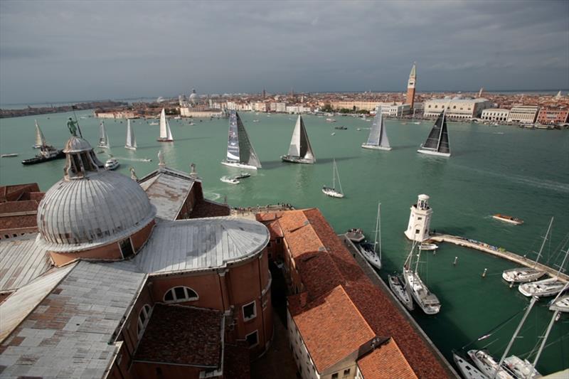 The Venice Hospitality Challenge provides one of yacht racing's most spectacular backdrops photo copyright Matteo Bertolin taken at  and featuring the Maxi class
