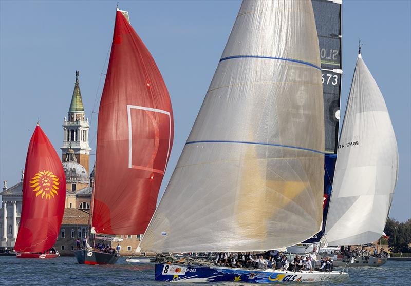 Adriatic Europa fights for position - Venice Hospitality Challenge 2021 photo copyright Studio Borlenghi taken at Yacht Club Venezia and featuring the Maxi class