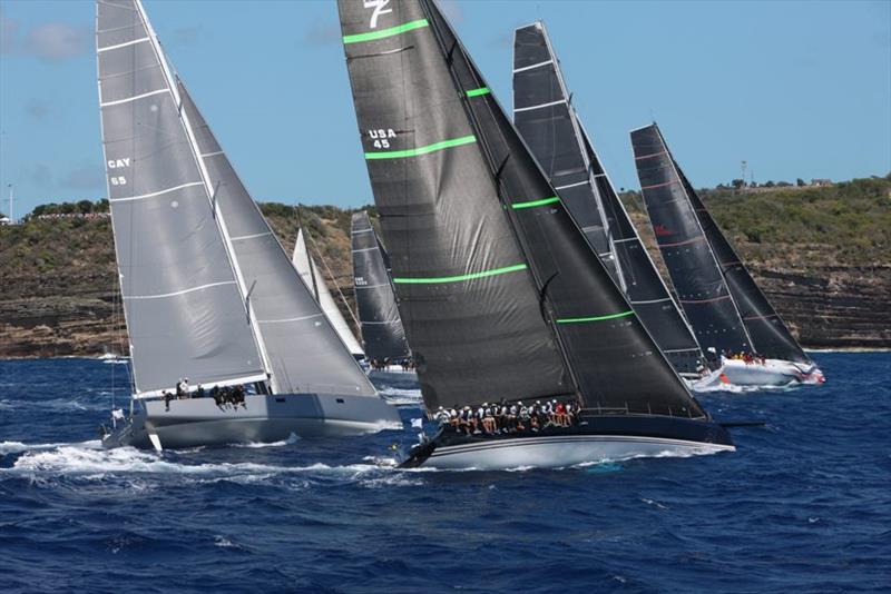 Maxi start in the RORC Caribbean 600, a race often won by maxis under IRC corrected time. - photo © Tim Wright / photoaction.com