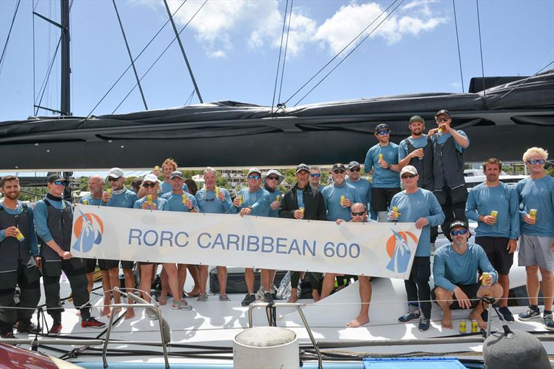All-star cast on board the Farr 100 Leopard - RORC Caribbean 600 photo copyright Mags Hudgell taken at Royal Ocean Racing Club and featuring the Maxi class
