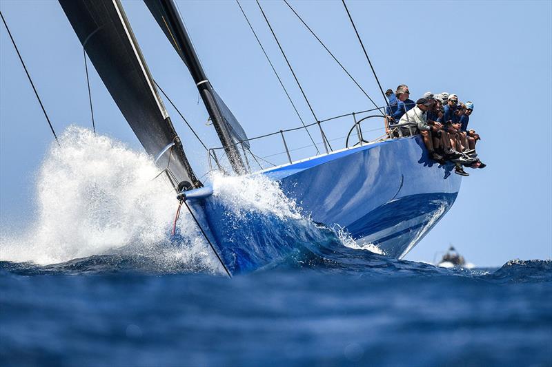 Finally an opportunity to sail in big breeze for the crew of Wendy Schmidt's Deep Blue photo copyright James Tomlinson / www.jamestomlinsonphotography.co.uk taken at  and featuring the Maxi class