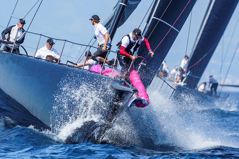 Preparing for the hoist on Sir Peter Ogden's Jethou - IMA Maxi European Championship - photo © IMA / Studio Borlenghi