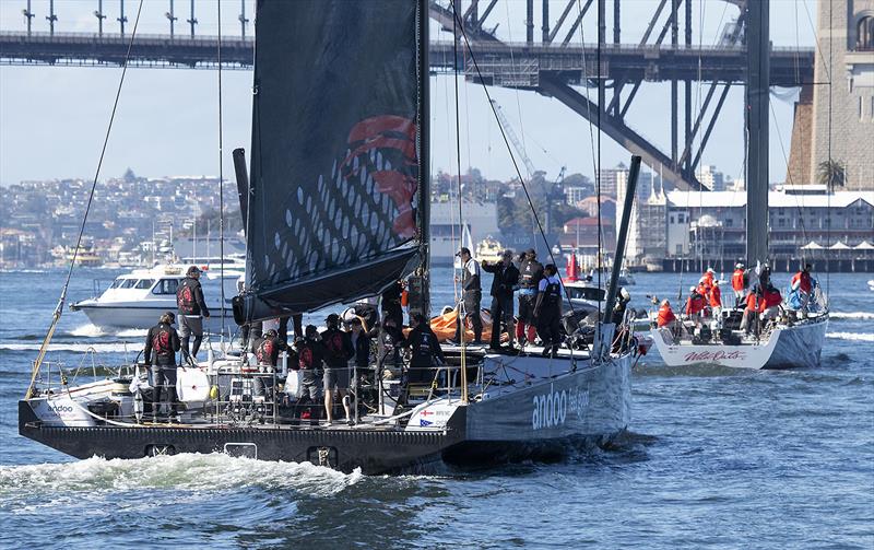 No matter how many times you see the relative size you are still amazed, and it went into an oven! Well done Hodgdon Yachts photo copyright John Curnow taken at Cruising Yacht Club of Australia and featuring the Maxi class